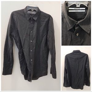 ROBERT GELLER Men’s Pinstripe LS Dress Shirt sz M
